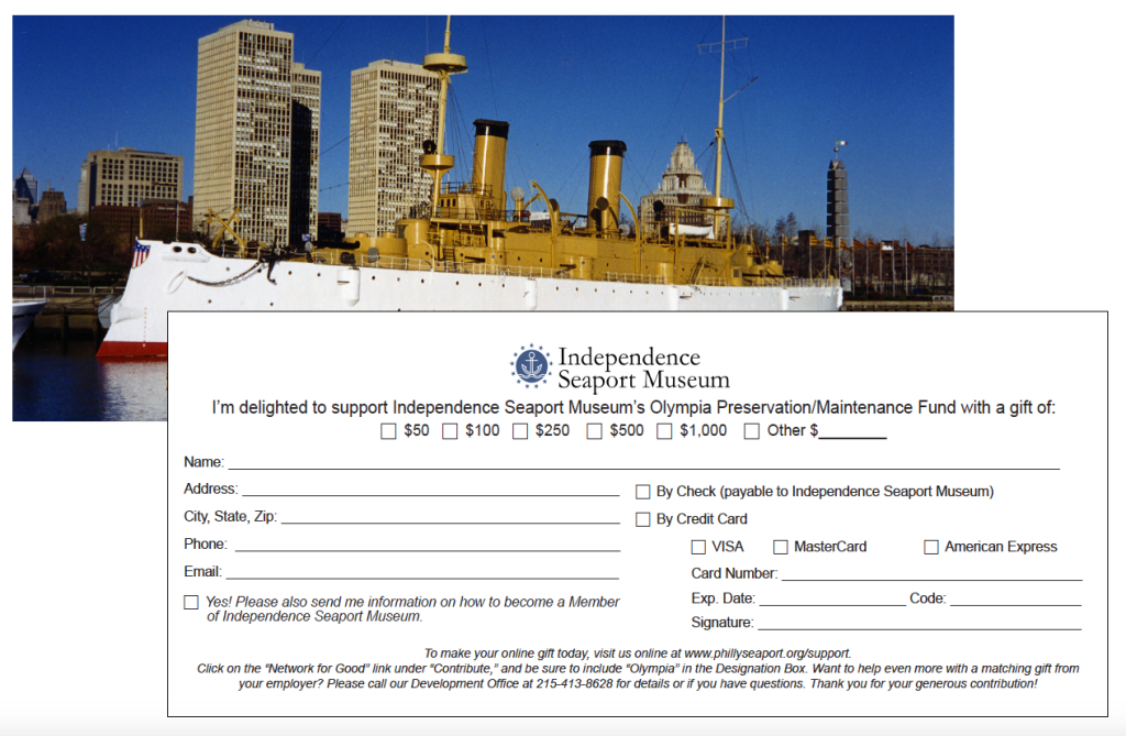 Independence Seaport Museum Donation Mailer